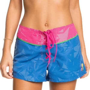 ROXY Pop Surf Boardshorts in Princess‎ Blue Texture Flower